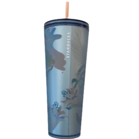 NWT Starbucks 2023 Floral Soft Touch Cold Cup Tumbler - Picture 2 of 4